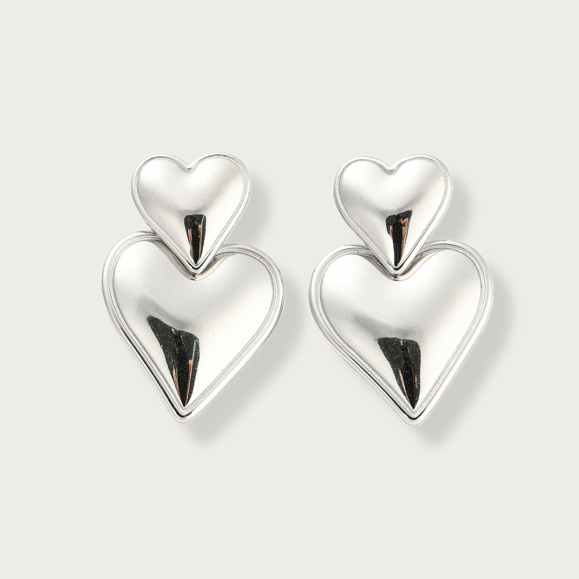 Double Heart Earrings