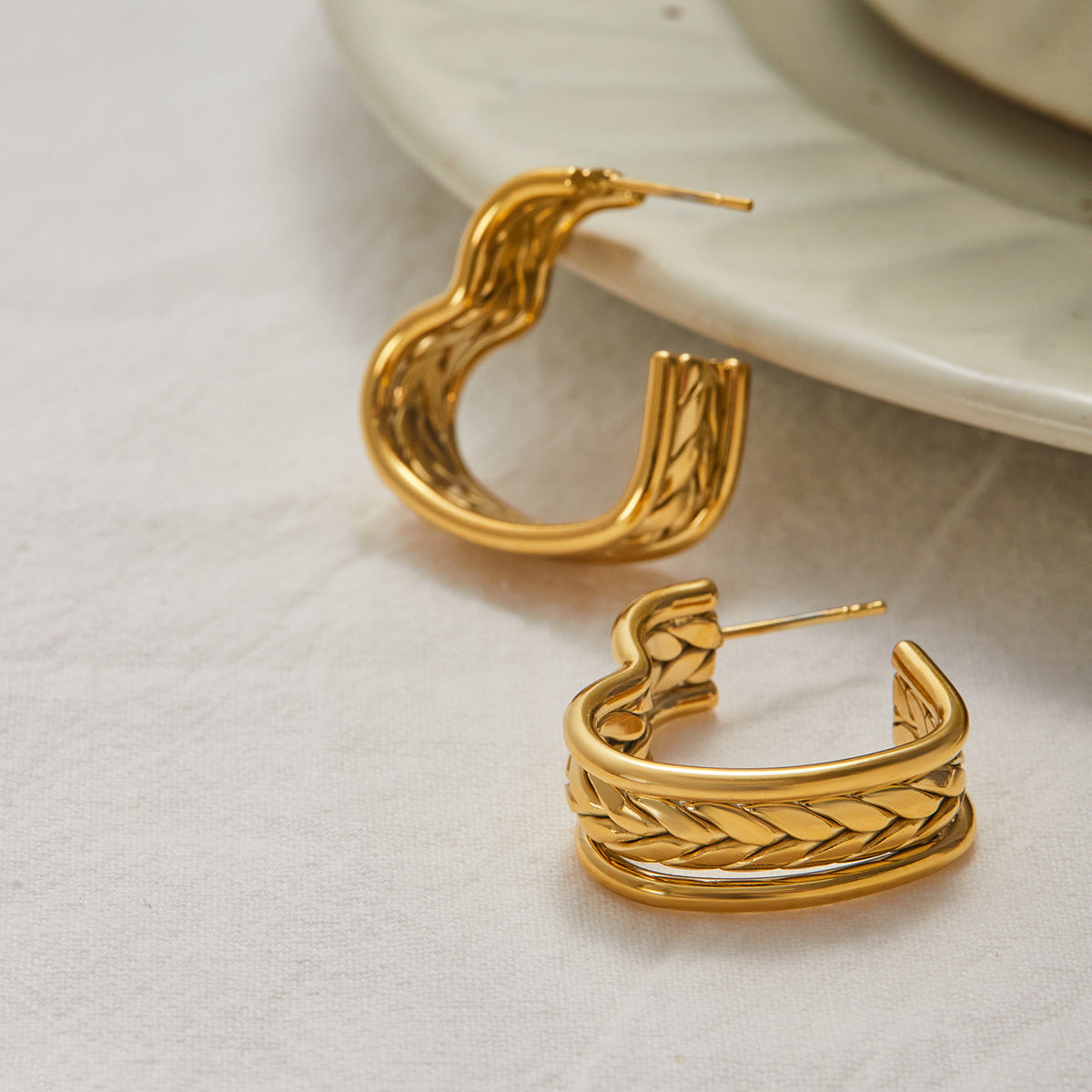 Lusterleaf Braid Earrings
