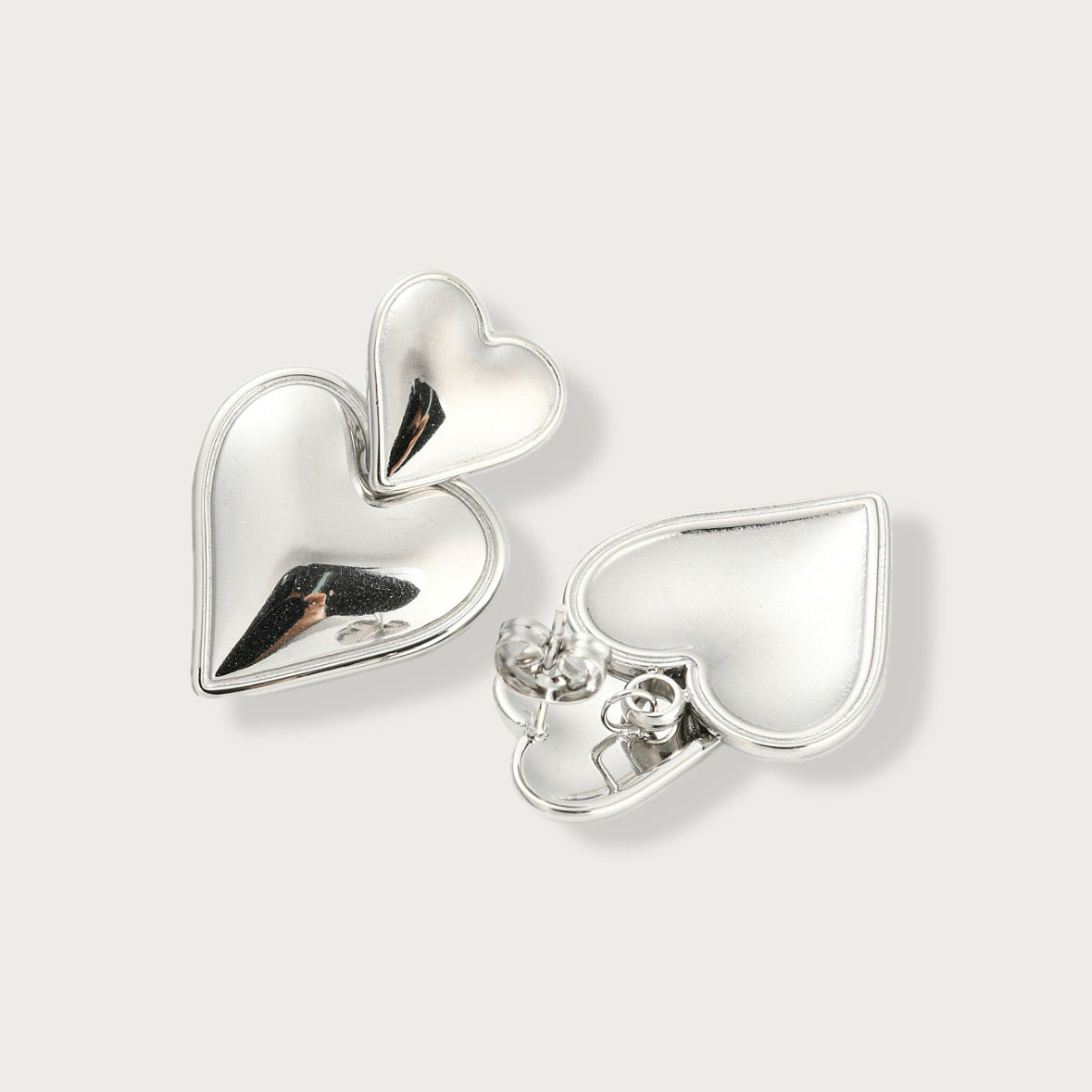 Double Heart Earrings