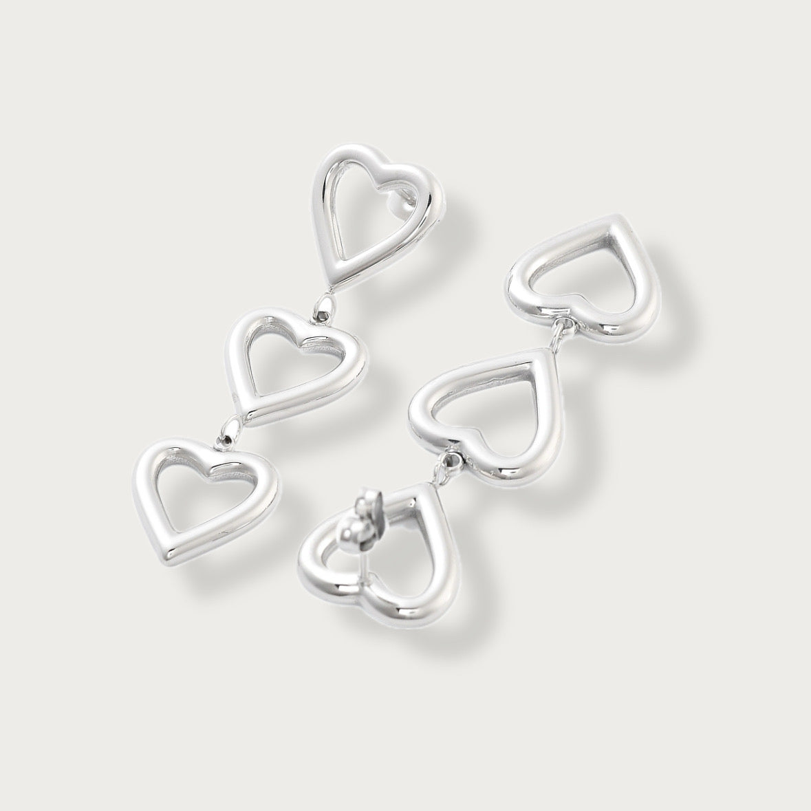 Open Heart Earrings