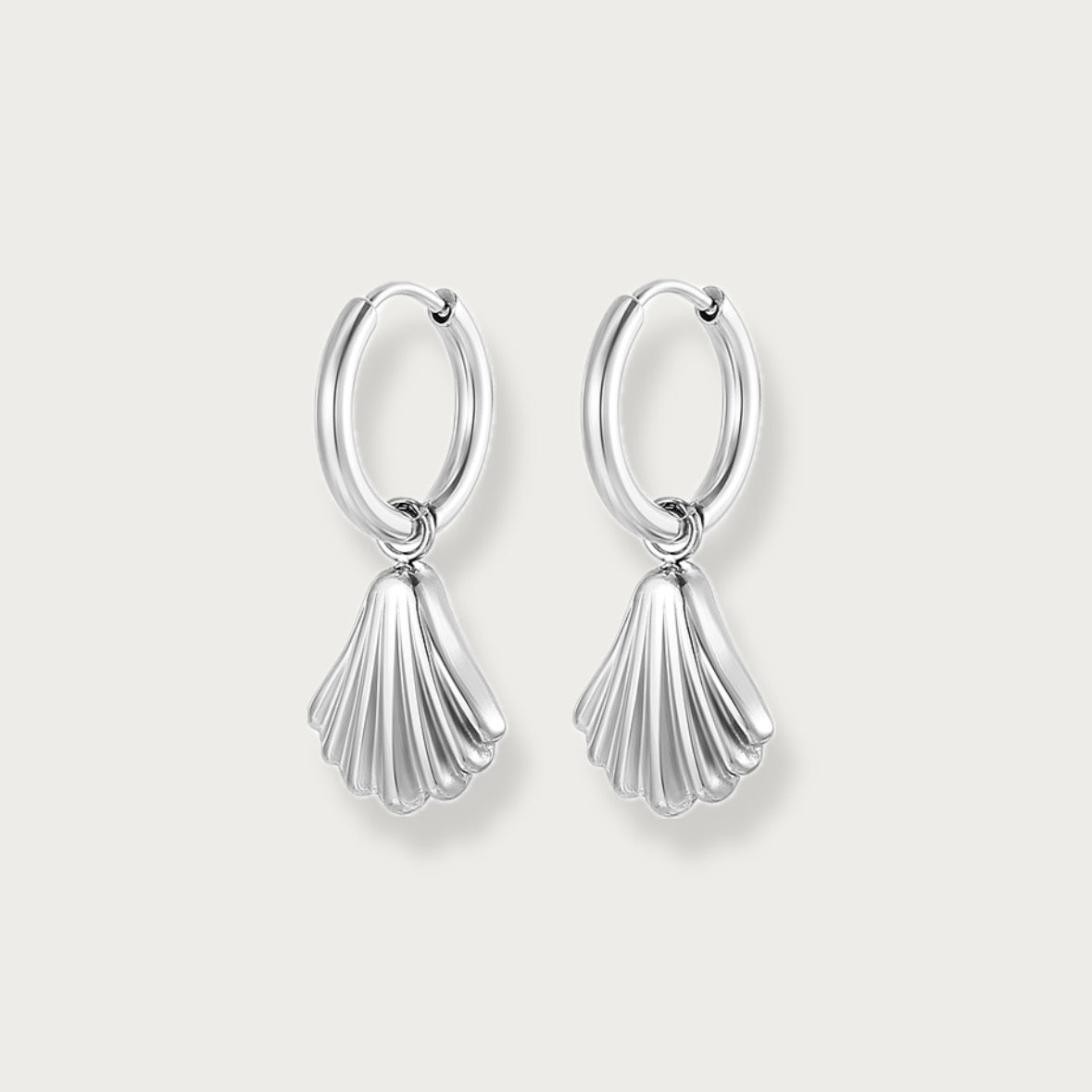 Silver Shell Earrings