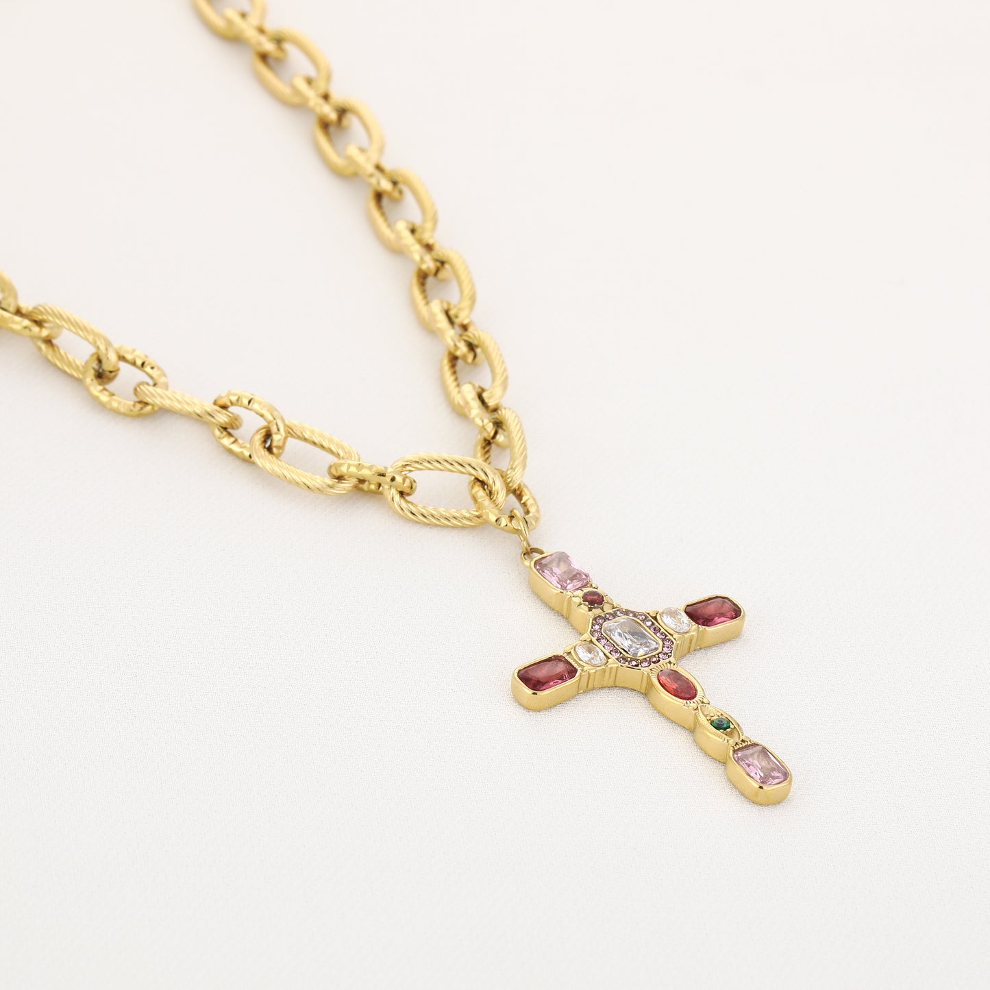 Rosé Moire Necklace