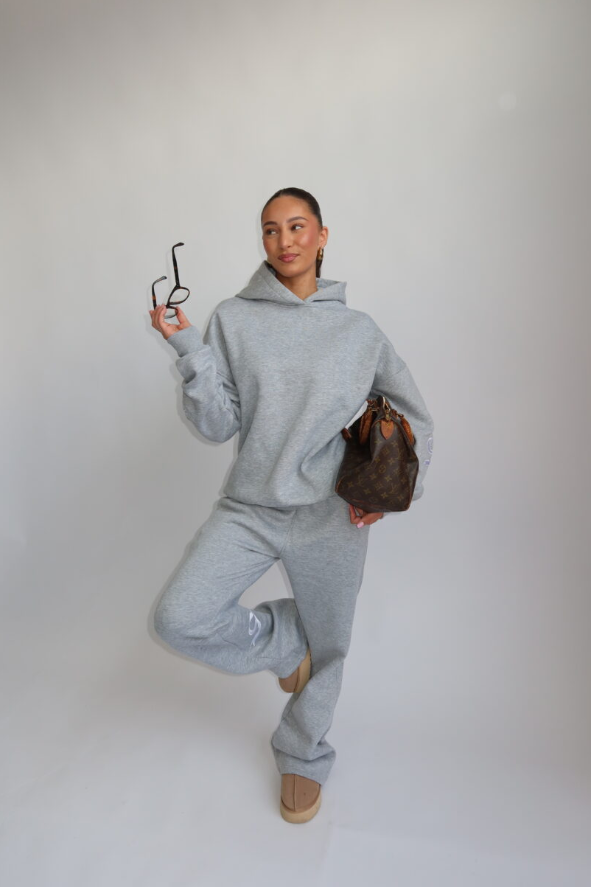 Signature Bow Joggings - Light Grey