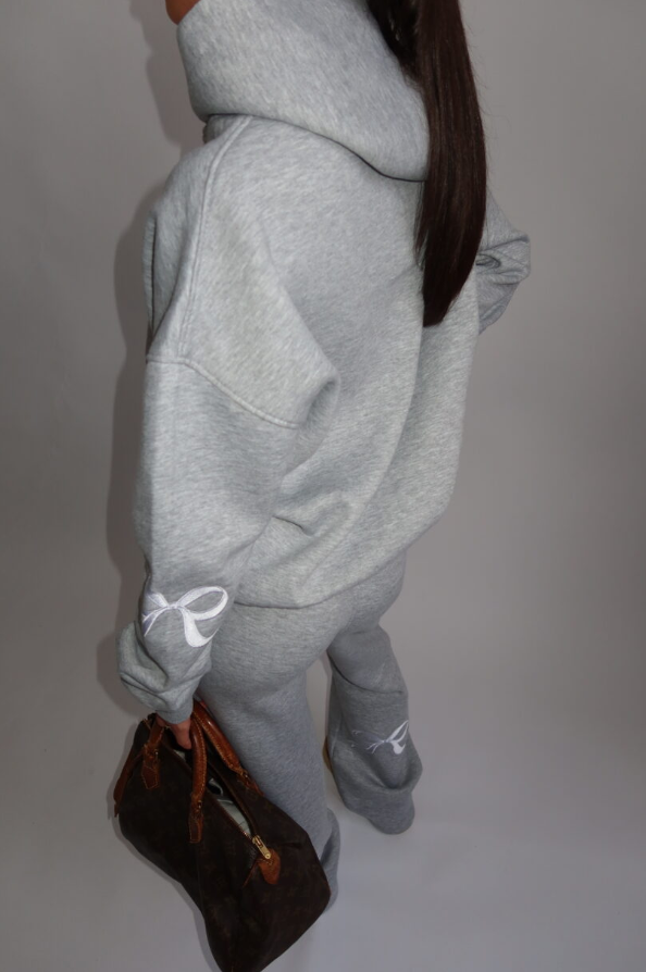Signature Bow Joggings - Light Grey
