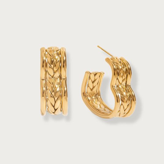Lusterleaf Braid Earrings