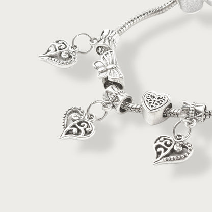 Heart Charm Bracelet