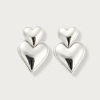 Double Heart Earrings