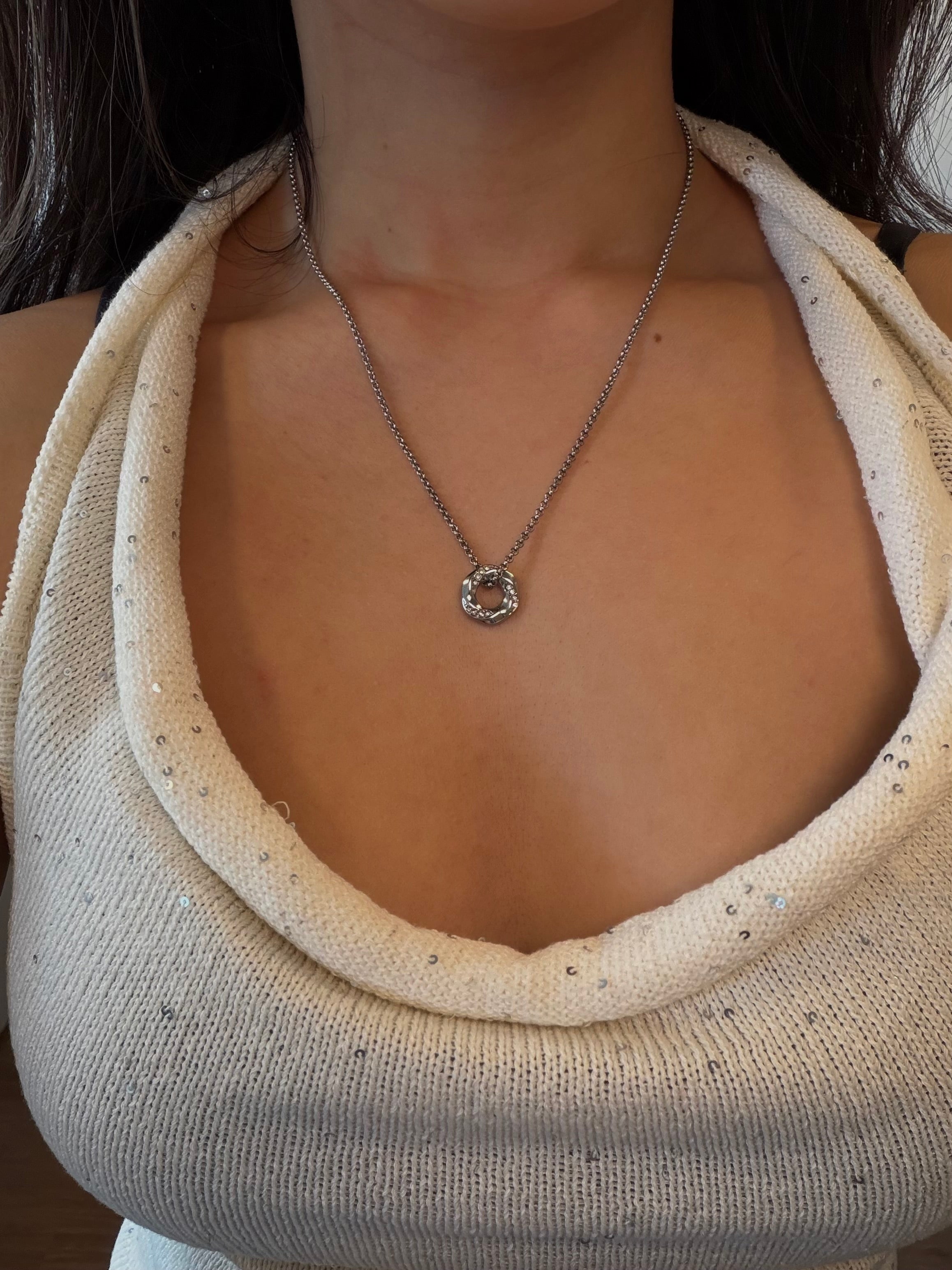 Twist Circle Necklace