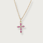 Rose Cross Necklace