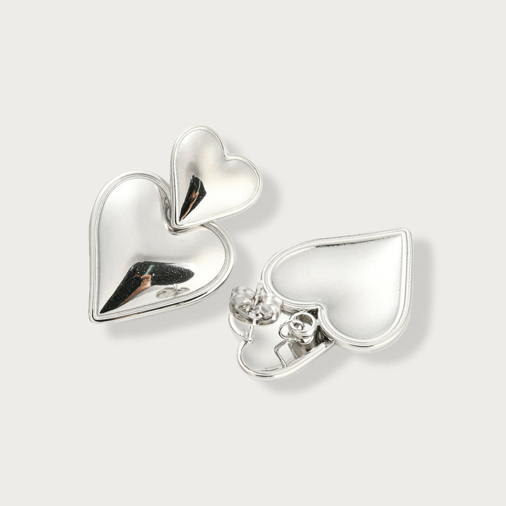 Double Heart Earrings