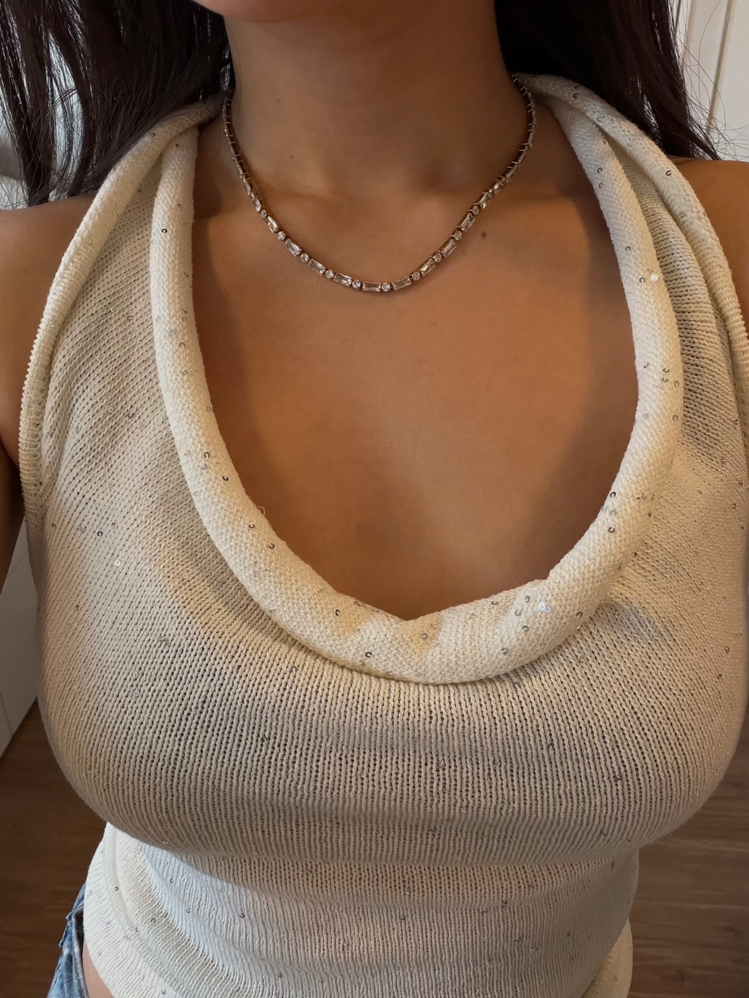 Crystal Arc Necklace