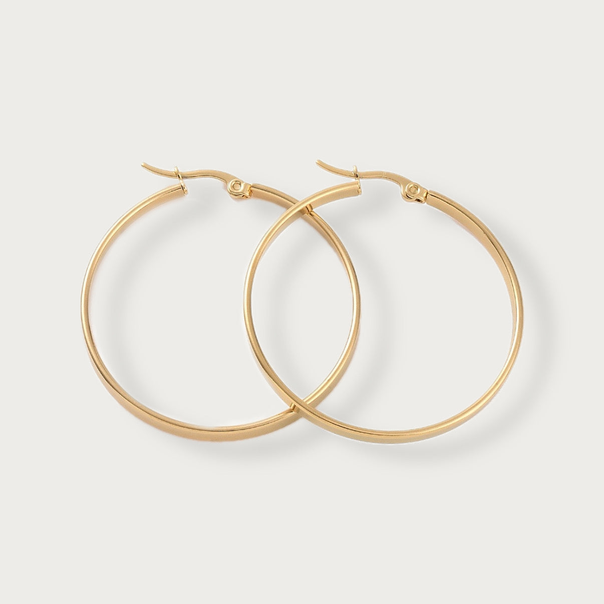 Alessia Flat Hoops