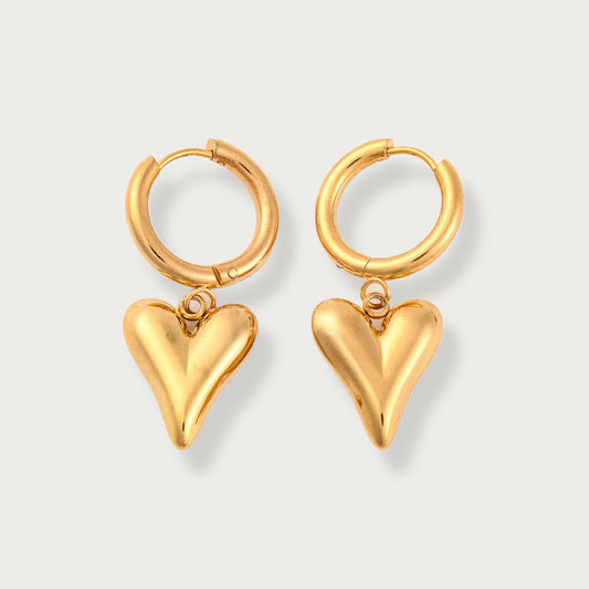 Plummy Heart Mini Earrings