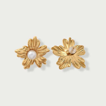 Metallic Daisy Luxe Earrings