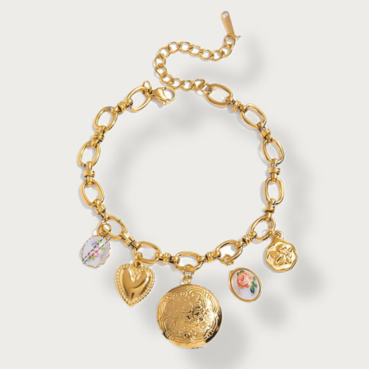 Gigi Rose Locket Bracelet