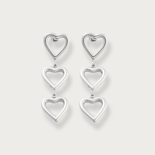 Open Heart Earrings