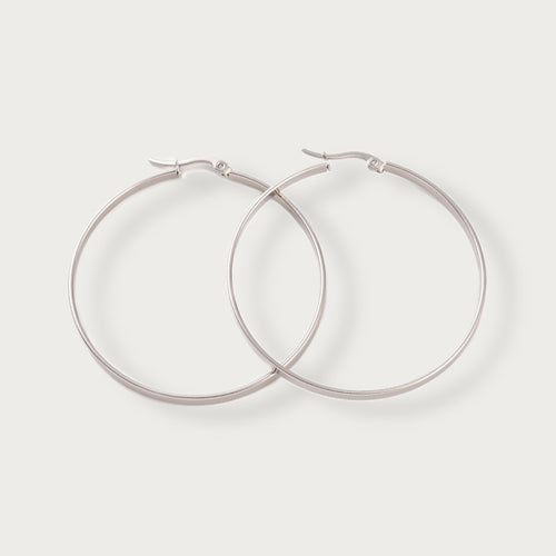 Alessia Flat Hoops