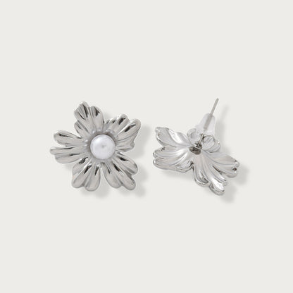 Metallic Daisy Luxe Earrings