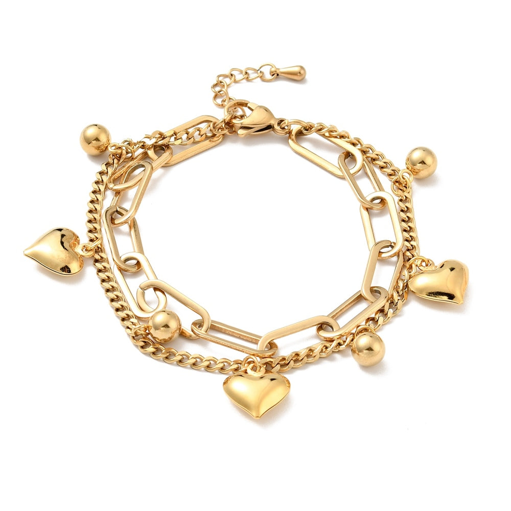 Charmy heart bracelet