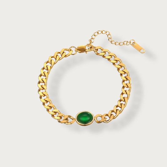 Emerald Crest Bracelet