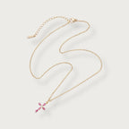 Rose Cross Necklace