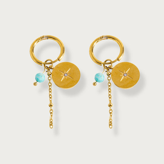 Sun Disc Earrings