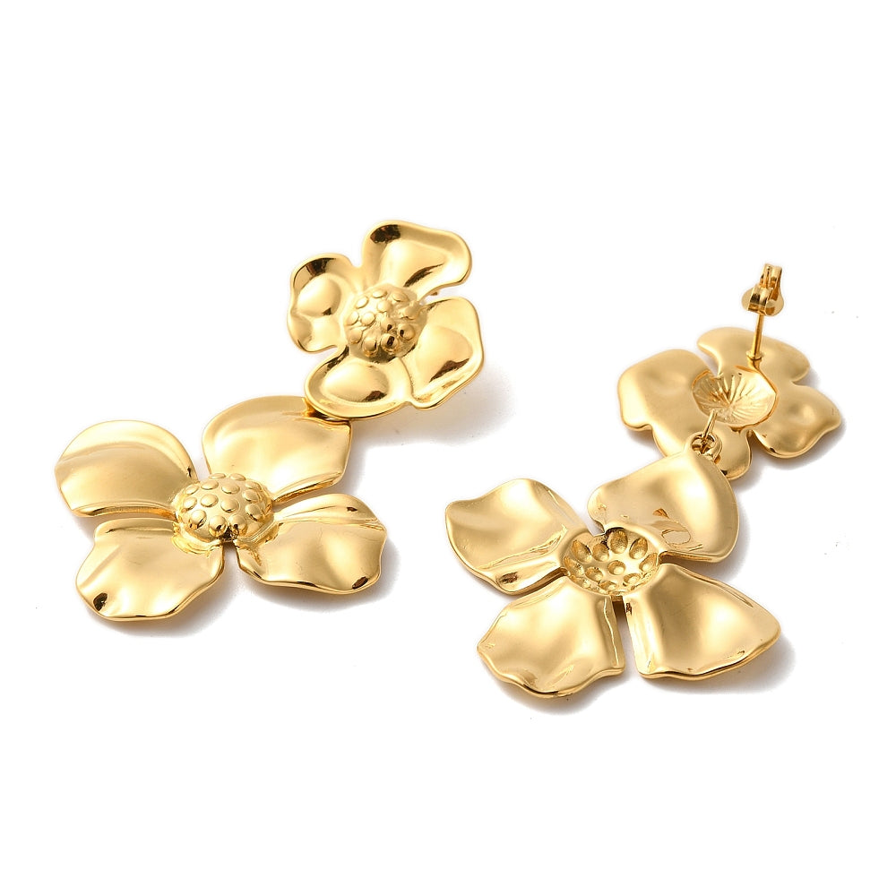 Orchid earrings