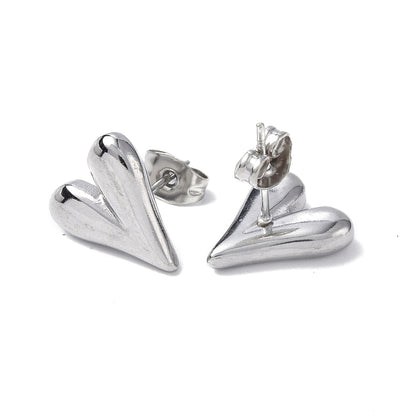 Silver amore earrings