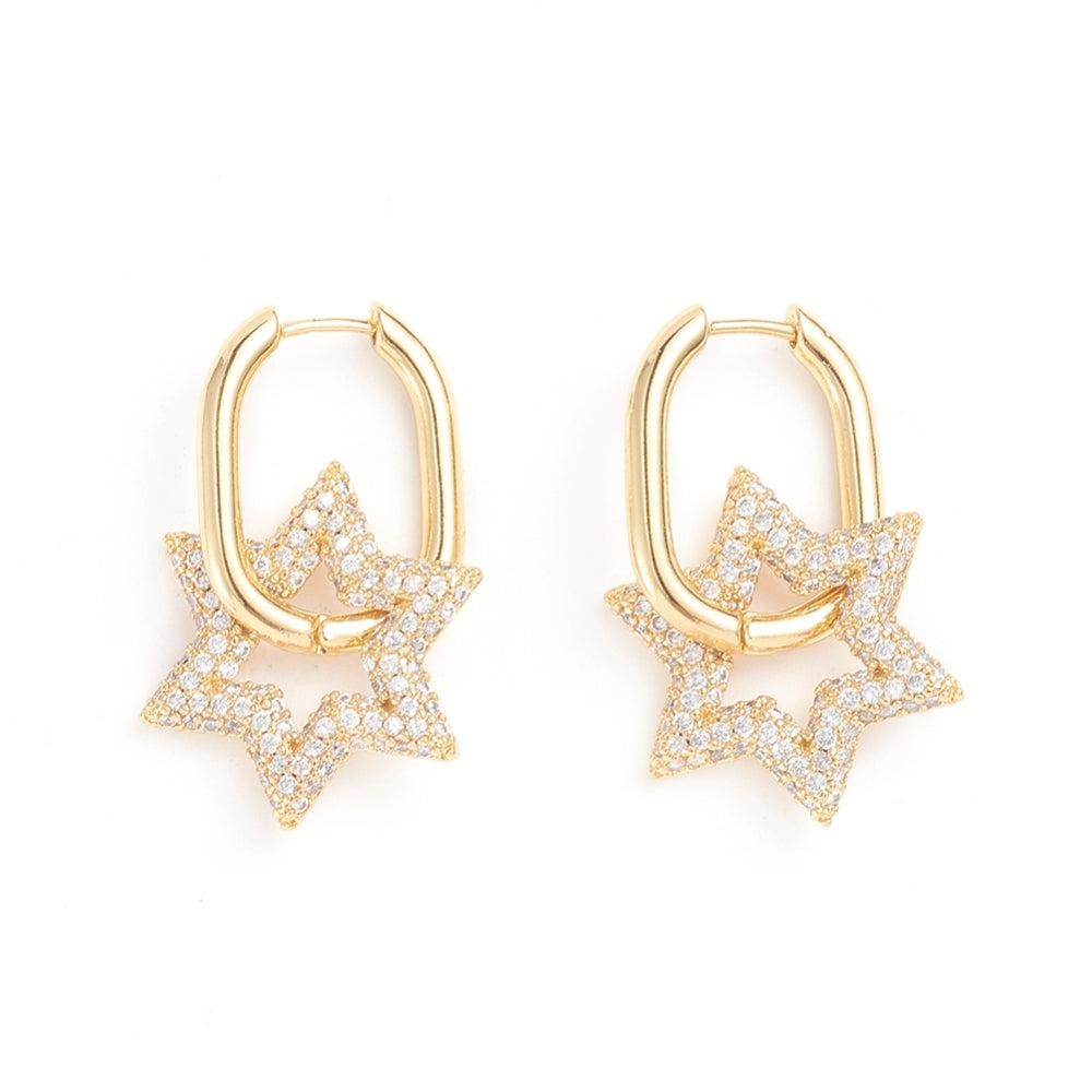 Shimmer star earrings