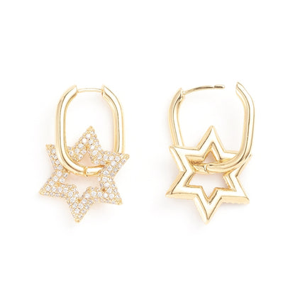 Shimmer star earrings