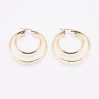 Classic Double Hoops