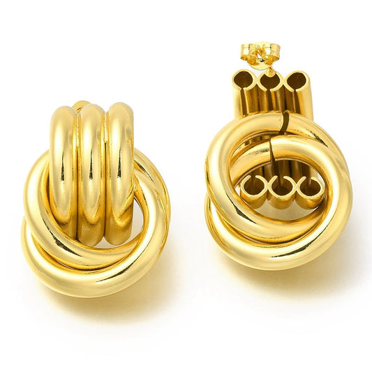 Golden spiral earrings