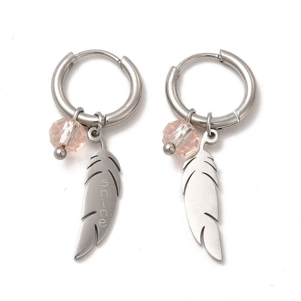 Feather earrings