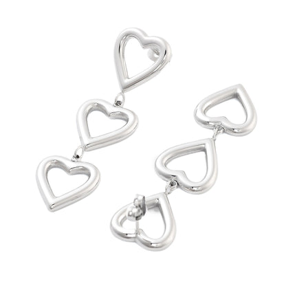 Open heart earrings