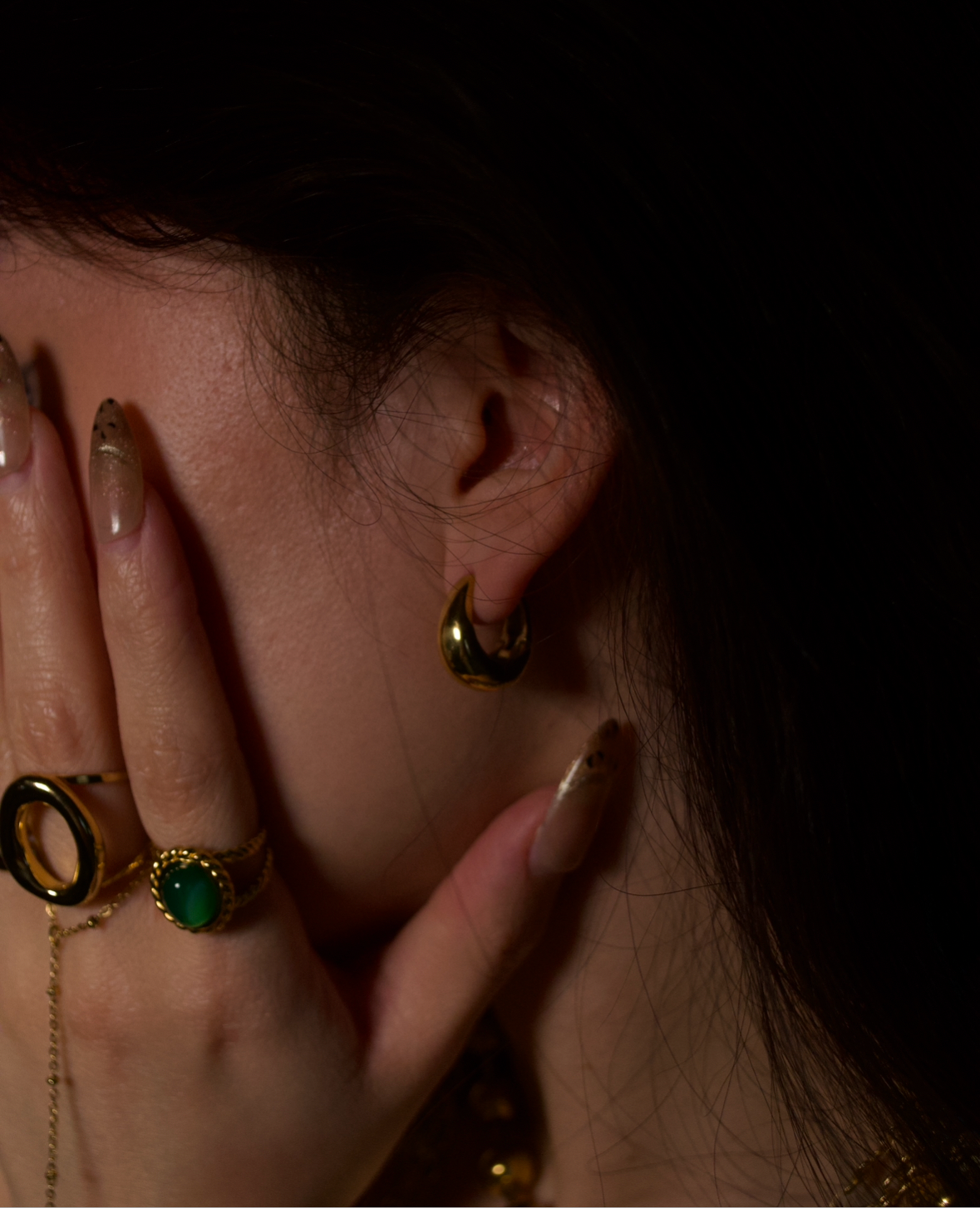 Chrome Chunk Hoops