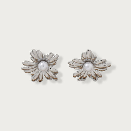 Metallic Daisy Luxe Earrings