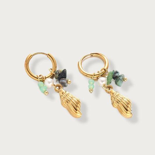 Coralie Sage Earrings