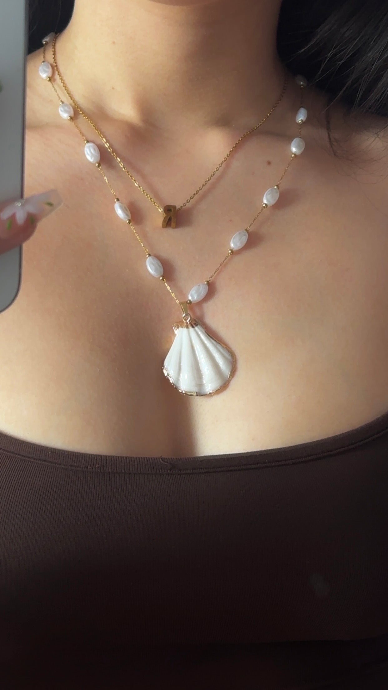 Bahia Gold Shell Necklace