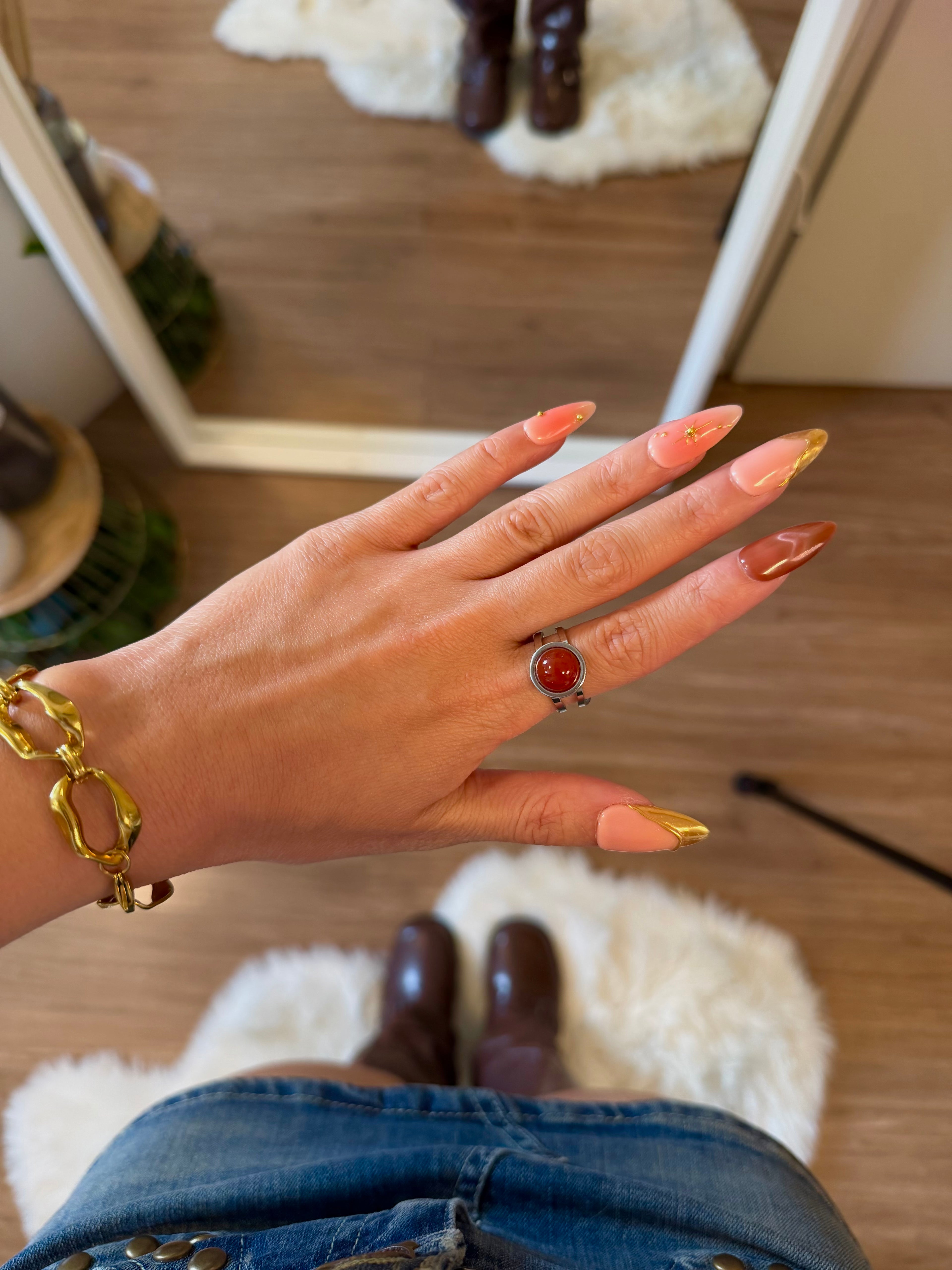 Merlot Prism Ring