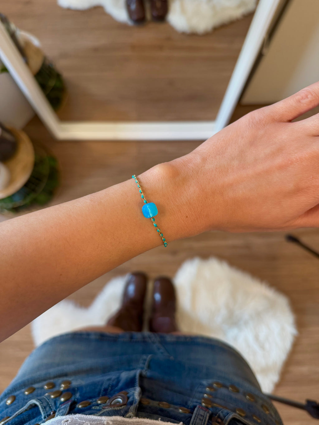 Azure Link Bracelet