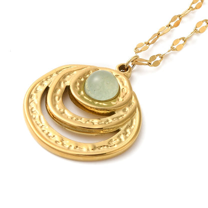 Golden arc necklace