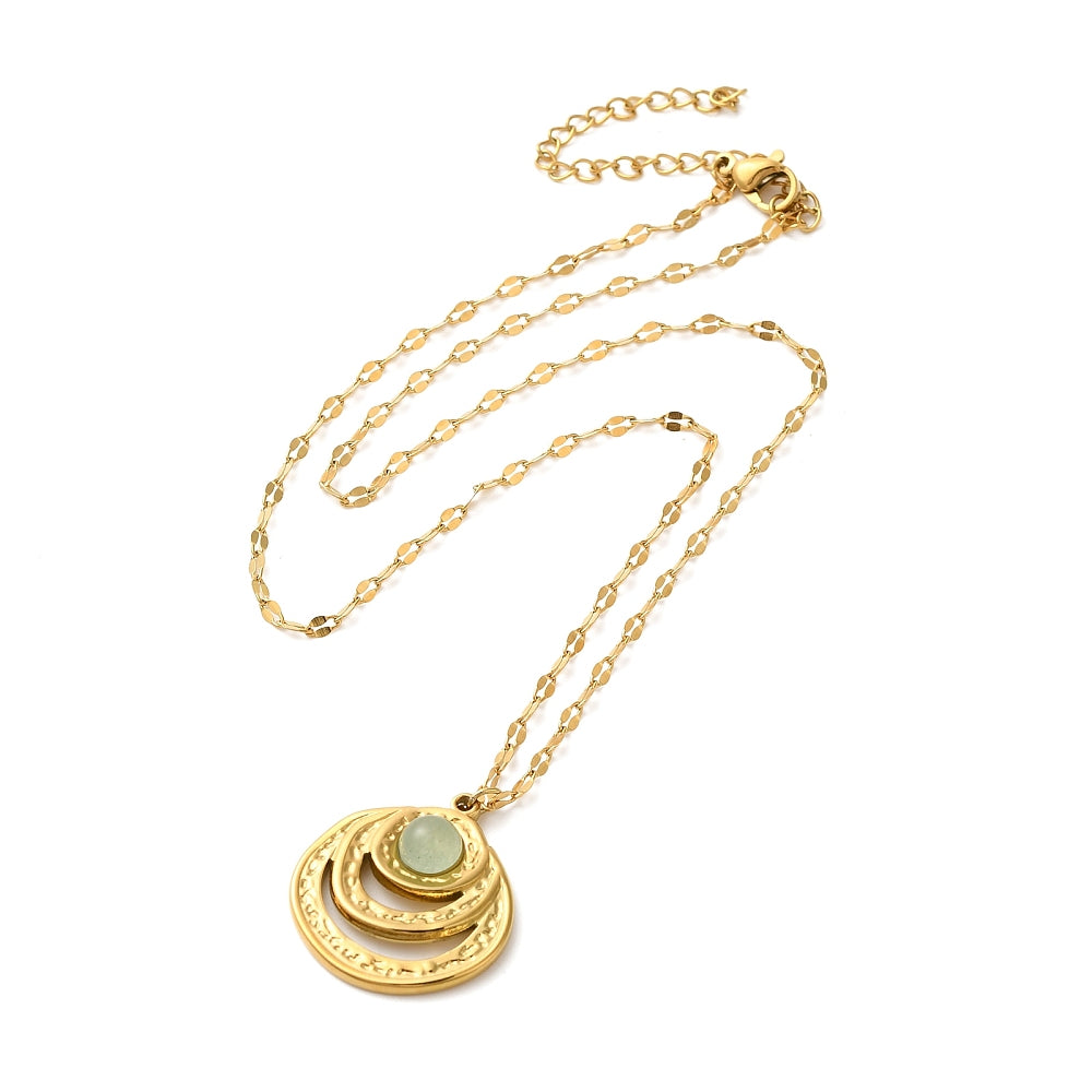 Golden arc necklace