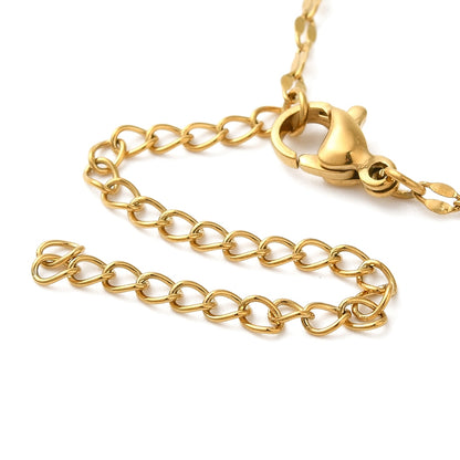 Golden arc necklace