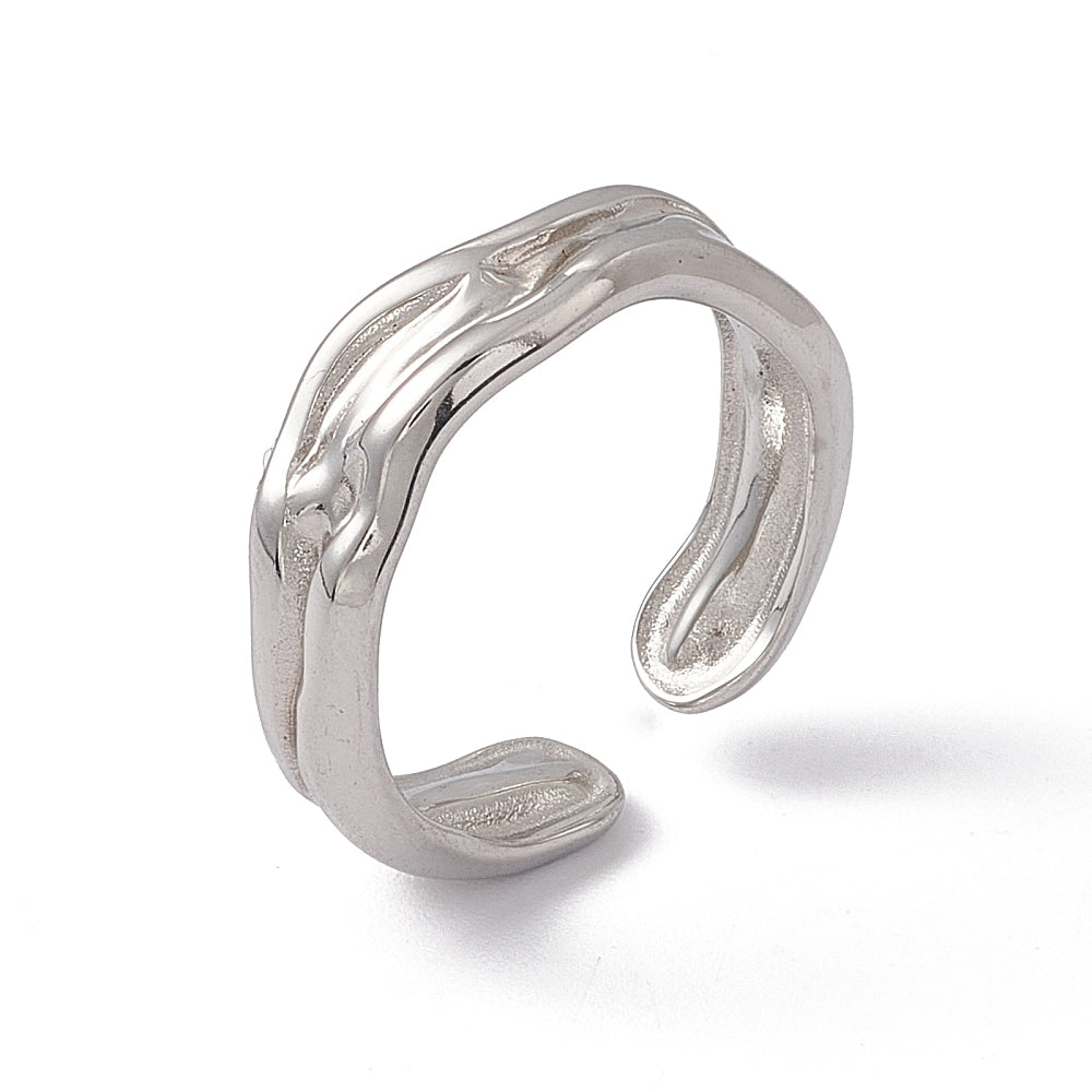 Sleek arc ring