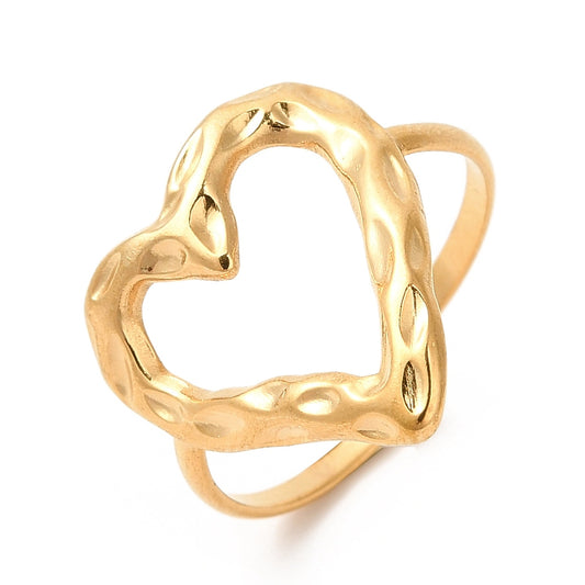 Open heart ring