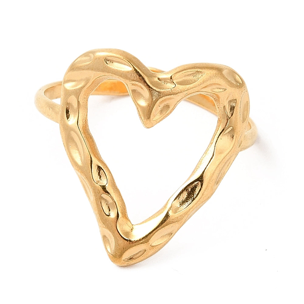 Open heart ring