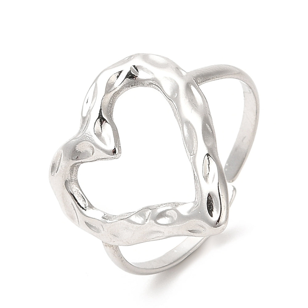 Open heart ring