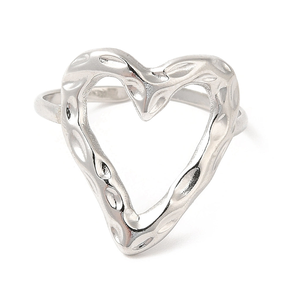 Open heart ring