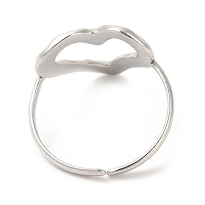 Open heart ring