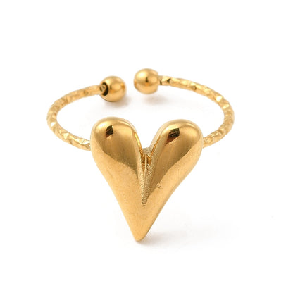 Plummy heart ring